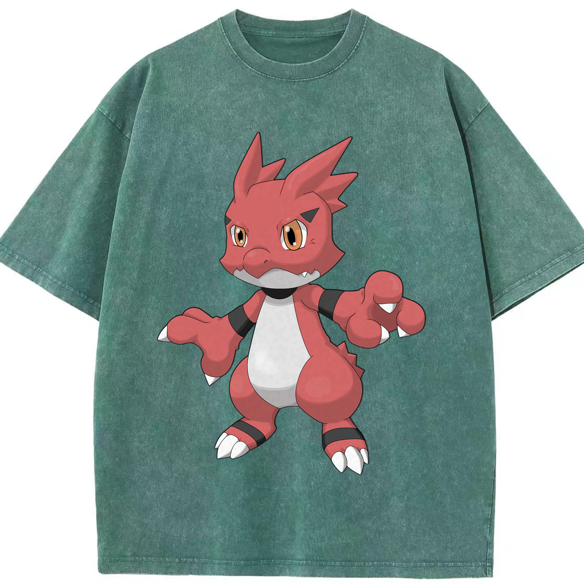 （画像用） Digimon デジタルモンスター/デジモン 綿100% ヴィンテージ風 半袖Tシャツ（フロントプリント）